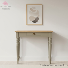 Solid Wood - Writing Desk - French Style - Hand-Made Legs - Vintage Style - Timeless Design - Petalwood Interiors - Front