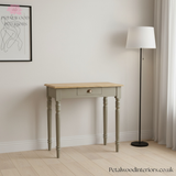 Solid Wood - Writing Desk - French Style - Hand-Made Legs - Vintage Style - Timeless Design - Petalwood Interiors - Side