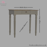 Solid Wood - Writing Desk - French Style - Hand-Made Legs - Vintage Style - Timeless Design - Petalwood Interiors