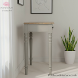 Solid Wood - Writing Desk - French Style - Hand-Made Legs - Vintage Style - Timeless Design - Petalwood Interiors - Side