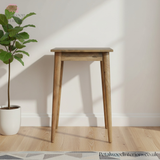 Solid Wood - Writing Desk Table - Vintage Shell Handles And Two Drawers - Timeless Design - Petalwood Interiors- Side 1