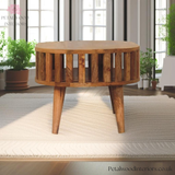 Solid Wood Coffee Table - Japanese Design - 65cm Wide- Side 2