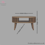Solid Wood Coffee Table - Japanese Design - 65cm Wide- 5