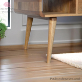 Solid Wood - Coffee Table - Single Drawer with Open Shelves | Classic Design - Petalwood Interiors