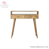 Solid Wood Console Table - 2 Drawers - Hallway Table - Classic Design - Timesless Desingn - Petalwood Interiors - Front 1