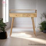 Solid Wood - Console Table - 2 Drawers Hallway | Classic Design - Petalwood Interiors- Front