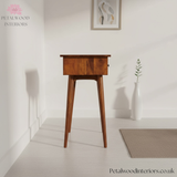 Solid Wood Console Table - 3 Drawers - 115cm Width - Classic Design - Petalwood Interiors - Side