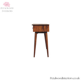 Solid Wood Console Table - 3 Drawers - 115cm Width | Classic Design - Petalwood Interiors - Side