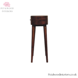 Solid Wood Console Table with Drawer - Space Saving Hallway Table - Slim Design - Timeless Design - Petalwood Interiors - Side