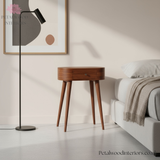 Solid Wood Console Table with Drawer - Space Saving Hallway Table - Slim Design - Timeless Design - Petalwood Interiors - Side