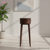 Solid Wood Console Table with Drawer - Space Saving Hallway Table - Slim Design - Timeless Design - Petalwood Interiors - Side