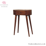 Solid Wood Console Table with Drawer - Space Saving Hallway Table - Slim Design - Timeless Design - Petalwood Interiors - Side