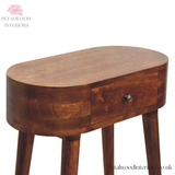 Solid Wood Console Table with Drawer - Space Saving Hallway Table - Slim Design - Timeless Design - Petalwood Interiors