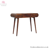 Solid Wood Dressing Table - 3 Drawers - Foldable Mirror - Nordic Legs - Timesless Desingn - Petalwood Interiors - Side 3
