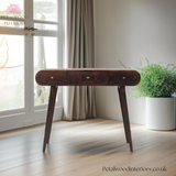 Solid Wood Dressing Table - 3 Drawers - Foldable Mirror - Nordic Legs - Timesless Desingn - Petalwood Interiors - Front