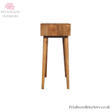 Solid Wood Dressing Table - Foldable Mirror - Drawer & Storage Compartments - Bedroom Furniture - Timeless Design - Petalwood Interiors - Side