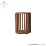 Solid Wood End Table - Japanese Design - 35cm Wide- Front 1