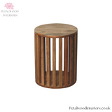 Solid Wood End Table - Japanese Design - 35cm Wide- 6