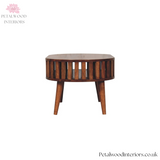 Solid Wood Japandi Coffee Table - 80cm W- Side 2