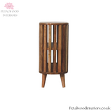 Solid Wood Japanese Cabinet - 70cm Wide - Open Shelves- Side 4