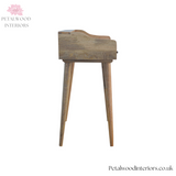 Solid Wood Writing Desk - 3 Drawers & Contained Top Storage - Classic Design - Timeless Design - Petalwood Interiors - Side 2