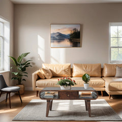 Mango Wood Coffee Table - Franklin Dark 1-Drawer Storage - 85cm