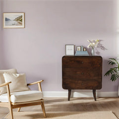Mango Wood Chest of Drawers - Franklin Dark 3-Drawer Storage - 70cm