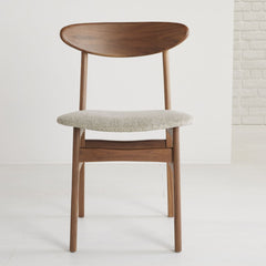 Solid Walnut Dining Chair - Wright Upholstered Set of 2