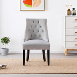 Velvet Dining Chair Windsor with Silver Studs 94cm