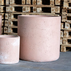 Aurella Blushstone Concrete Cylinder Planter - 100cm XXL - 621L Round Pot