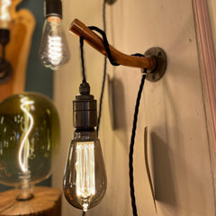 Copper Wall Light - Handcrafted Bedside Lamp