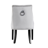 Velvet Dining Chair Windsor with Silver Studs 94cm