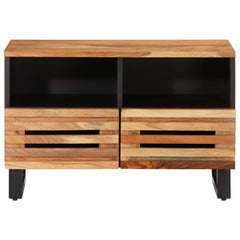 Solid Acacia Wood TV Stand - Irvon Handmade Industrial Storage - 70cm