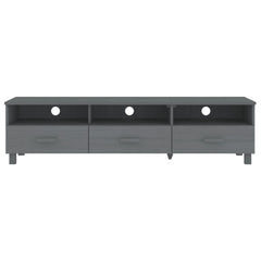Solid Pine TV Stand - Hamar 3-Drawer & Compartment Storage - 158cm