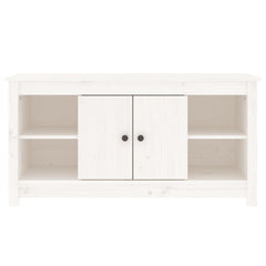 Solid Pine TV Stand - Zavren 2-Door & Open Storage - 103cm