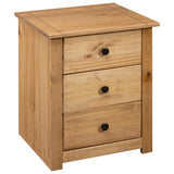 Bedside Table Solid Pinewood | 3 Colours Natural, Grey and Cream 40cm Width