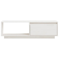 Solid Pine TV Stand - Lior Open Storage Compartments - 110cm