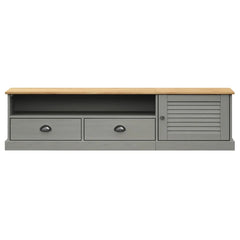 Solid Pine TV Stand - Vigo Drawers & Media Storage - 156cm