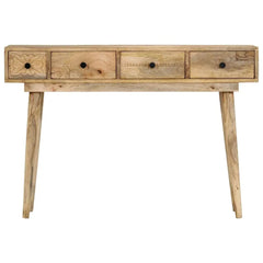 Solid Mango Wood Console Table - Cyril Classic Design - 110cm