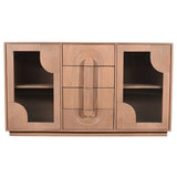 extra large Jodhpur wooden sideboard in white background