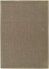 Sage Green Sisal Rug - Non-Slip Latex Backing