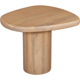 natural wood accent table with drawer