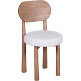 pair of jodhpur dining chairs in solid wood in white background