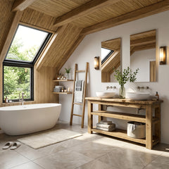 Venti Live Edge Vanity Solid Wood With Storage - 80cm