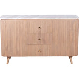 wood and marble sideboard in extra large dimensions